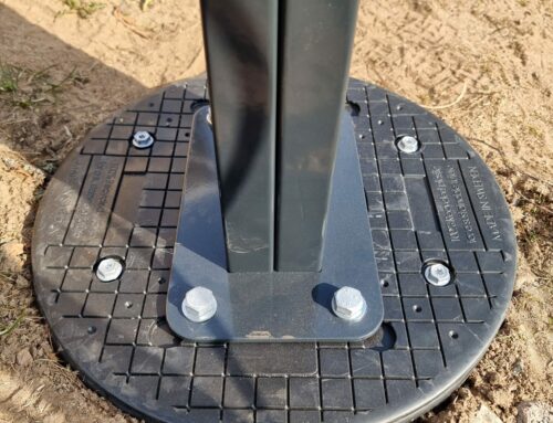 Easy installation of charging posts on the universal base Greenpipe 1Base