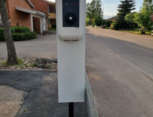 The Swedish company Bravida in Växjö has installed EV-chargers for electric cars that were anchored with Greenpipe 1Base.