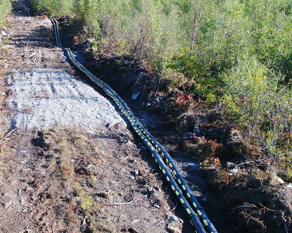 Snap Split Pipes™ cable protection system at wind farm